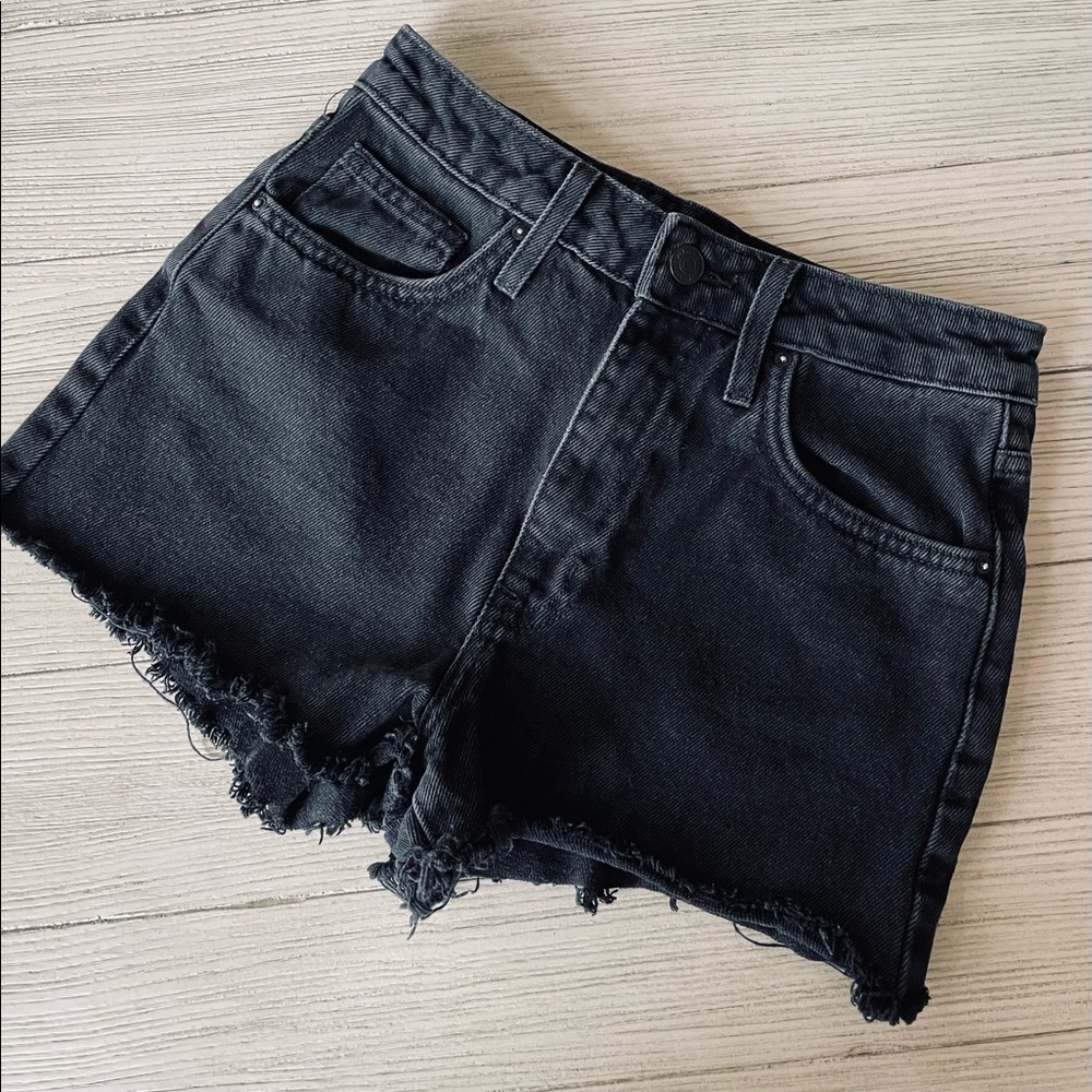 Forever 21 high waist black denim shorts
